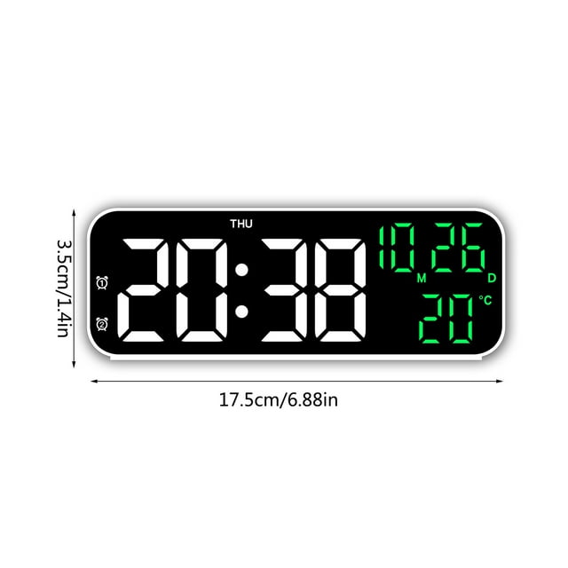 Electronic Clock Multi-functional LED Alarm Clock Temperature Jump Seconds Display Countdown Bedside Clock