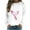 White, variant on WREESH Cancer Awareness Graphic Sweatshirt for Women Lightweight Pink Ribbon Long Sleeve Casual Top White