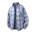 thumbnail image 1 of Chemise Décontractée à Manches Longues à Carreaux pour Hommes avec Col Classique pour Usage Quotidien et Style Polyvalent, 1 of 3