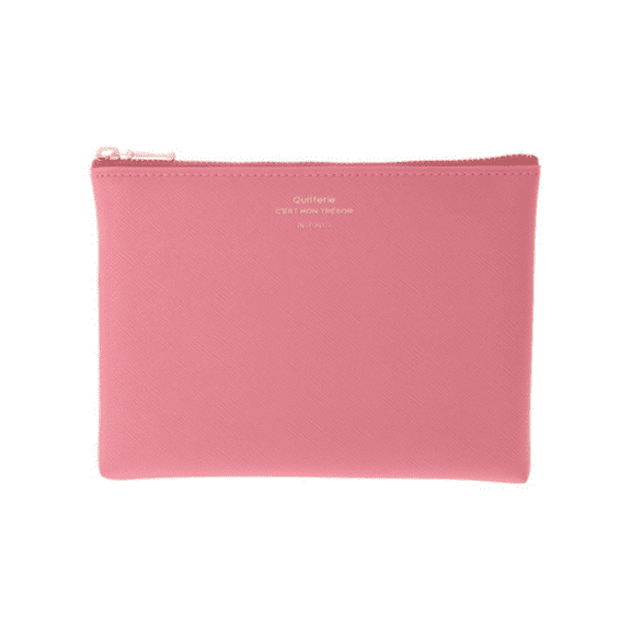 Delfonics Quitterie Pouch: 6.7 in. x 5.1 in. (Pink) medium