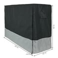 thumbnail image 3 of Sunnydaze Heavy-Duty 2-Tone Outdoor Log Rack Cover - Gray/Black - 5', 3 of 6