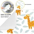 thumbnail image 2 of SKYSONIC Dish Drying Mat for Kitchen Counter Cartoon Summer Giraffes Eco Friendly Drying Mat - Easy to Clean Heat Resistant Dish Mat - 18x24, 2 of 6