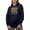 Navy Blue, variant on Great Pyrenees Dog Mom - Pet Owner or Fur Parent, Navy Blue Hooded Sweatshirt or Hoodie, Medium