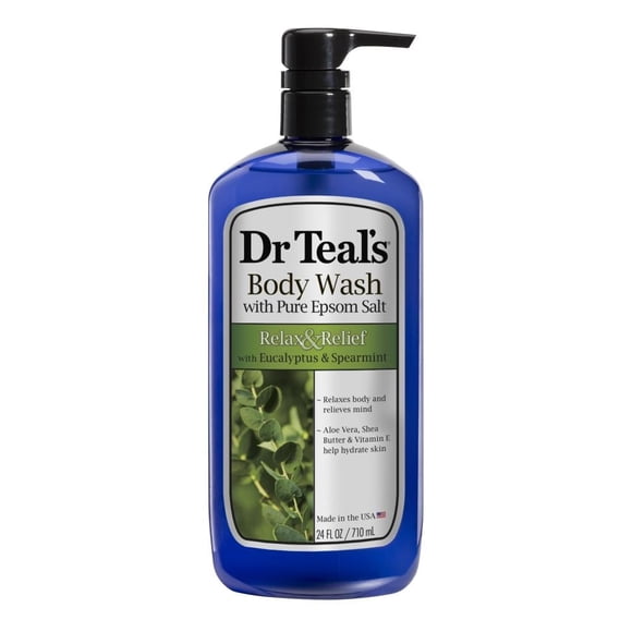 Jabón líquido corporal Dr. Teal's eucalipto y menta 710 ml