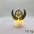 thumbnail image 2 of Ramadan Decorations Lantern Lights Moon Shaped Mubarak Crafts LED Night Light Home Table Bedroom Gift Party Festival Decor, 2 of 2