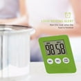 thumbnail image 2 of Hariumiu Magnetic Square LCD Digital Timer Kitchen Cooking Countdown Alarm Clock Tools-Green, 2 of 6
