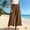 Brown, variant on Gamviast Womens Wide Leg Pants Elastic Waist Crinkle Gauze Cropped Trousers with Patch Pockets Lightweight Beach Vacation Resort Casual Wear Light Blue S