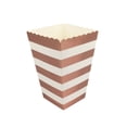 thumbnail image 4 of WASHWEPE Popcorn Container Rose Gold Striped Miniature Cardboard Boxes 12Set for Party Favors, 4 of 8