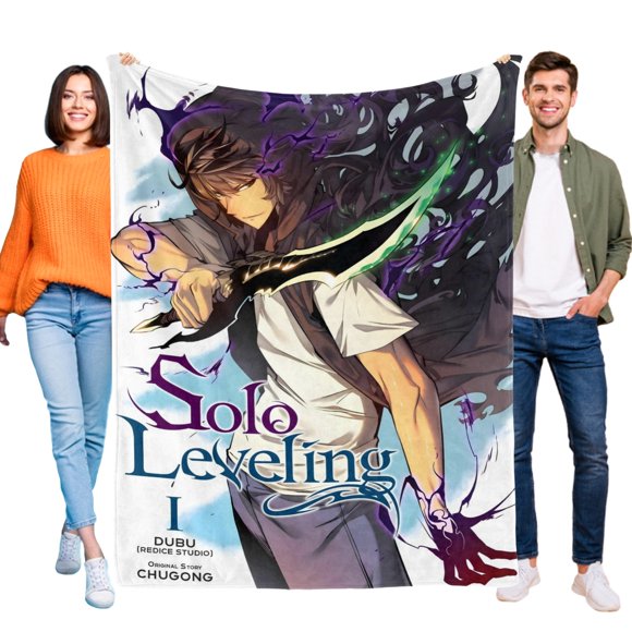 Solo Leveling anti-pilling, suave, ligera, esponjosa y acogedora de lujo para hogar y cocina – Perfecta para niños y adultos,120x180cm