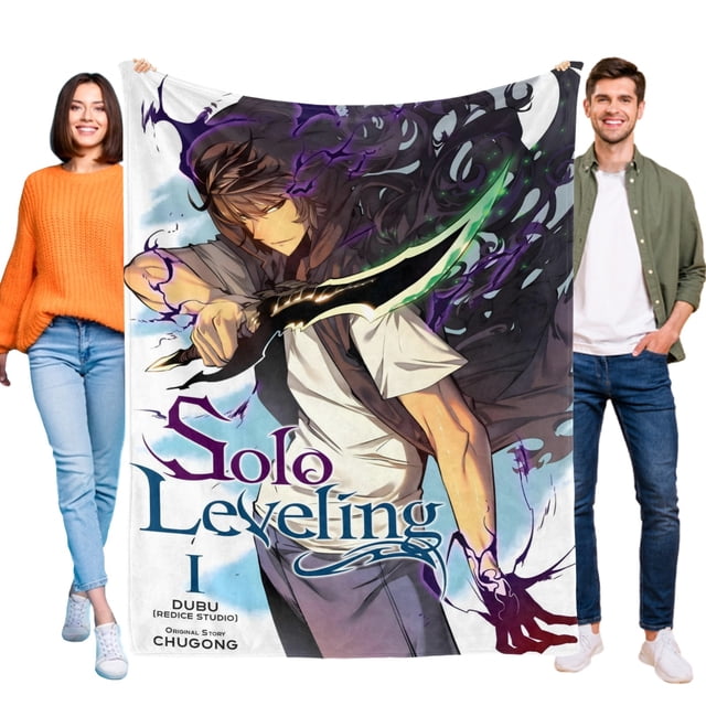 Solo Leveling anti-pilling, suave, ligera, esponjosa y acogedora de lujo para hogar y cocina – Perfecta para niños y adultos,120x150cm