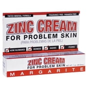 Margarite Cosmetics Zinc Cream for Problem Skin 1 oz Cream
