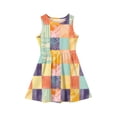 thumbnail image 3 of LTTVQM Girls Dresses Casual Color Block Sundress Church Sleeveless Midi Dresses Fashion Crew Neck 2026 Summer Spring Dresses Orange 7-8 Years, 3 of 4