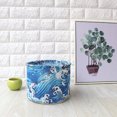 thumbnail image 4 of Water-Resistant Lovely Cloth Art Storage Bucket Foldable Makeup Storage Basket Small Desktop Organizer, 4 of 8