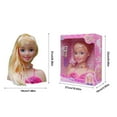 thumbnail image 3 of 17Pcs Makeup Toy, Pretend Hairdressing Styling Head Doll Playset For Children Educational Toy For Girls, 3 of 8