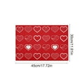 thumbnail image 2 of Dadiaei Valentines Day Themed Polyester Placemat Set for Party and Dining Decor Colorful Heart and Bow Print for Table Setting Stain Resistant and Easy Clean Gift for Holiday Celebration, 2 of 6
