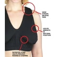 thumbnail image 2 of Silverts 189300203 Soft Comfy Wire-Free D to DD Cup Size Sleep & Lounge Bra, Cream - Medium, 2 of 3