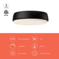 thumbnail image 3 of FM503509MB-Alora Lighting-Laval - 17W LED Flush Mount-2.38 Inches Tall and 9.13 Inches Wide-Matte Black Finish, 3 of 7