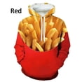 thumbnail image 3 of Sudadera con capucha y estampado 3D de comida divertida para hombre, sudadera de manga larga con capucha, sudadera informal de gran tamaño para hombre, 3 of 5