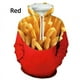 thumbnail image 3 of Sudadera con capucha y estampado 3D de comida divertida para hombre, sudadera de manga larga con capucha, sudadera informal de gran tamaño para hombre, 3 of 5