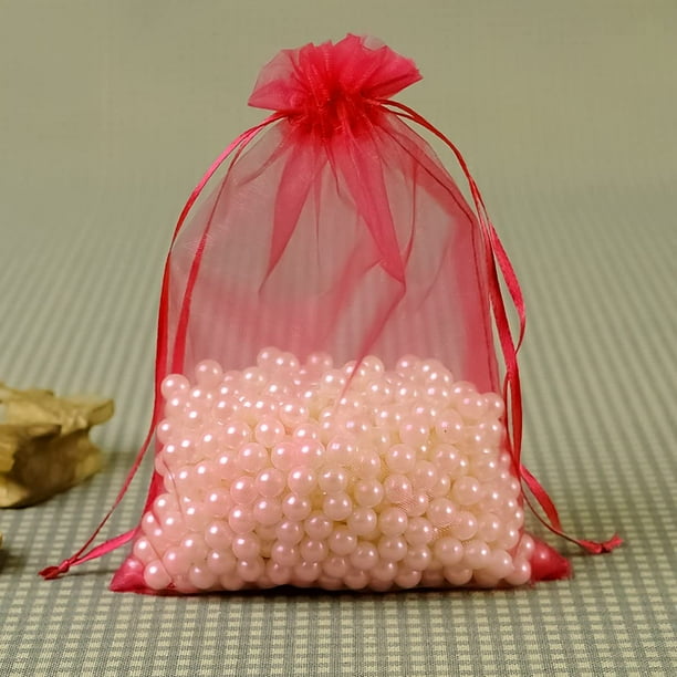 Sacs cadeaux en organza, 30 pochettes à bijoux de mariage, 10 x 15