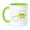 Green/White, variant on 3drose, Cute Kawaii Chick Hatching Egg Cartoon, 11oz Mug