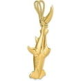 thumbnail image 4 of 14K Yellow Gold 3-D Hammerhead Shark w/Rope Bail Charm - 55.85mm, 4 of 7