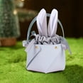 thumbnail image 5 of Isvgxsz Easter Basket for Kids, Cute Easter Bucket Stuffers Bags with Bunny Ears for Easter Eggs Hunting, Easter Party Decorations, Candy Gifts Storage, Blue Easter Baskets, 5 of 6
