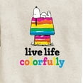 thumbnail image 3 of Peanuts - Live Life Colorfully - Toddler & Youth Crewneck Fleece Sweatshirt, 3 of 6