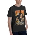 thumbnail image 2 of Kehlan Mens Womens Hip Hop Rap Trap Rapper Streetwear Vintage Style T-Shirt Black, 2 of 7