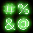 thumbnail image 3 of Letter Neon Lights, LED Neon Night Light Neon Lights Wall Decorative Night Light for Kids Bedroom Battery USB Operated Green, 3 of 7