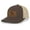 Brown/Khaki, variant on Scenic Deer Engraved Leather Patch Mens Trucker Hat Baseball Cap, Loden/Black