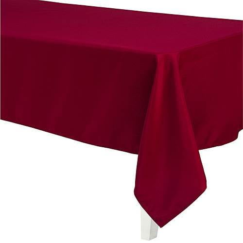 BURGUNDY RECTANGULAR POLYESTER TABLECLOTH - Walmart.com - Walmart.com
