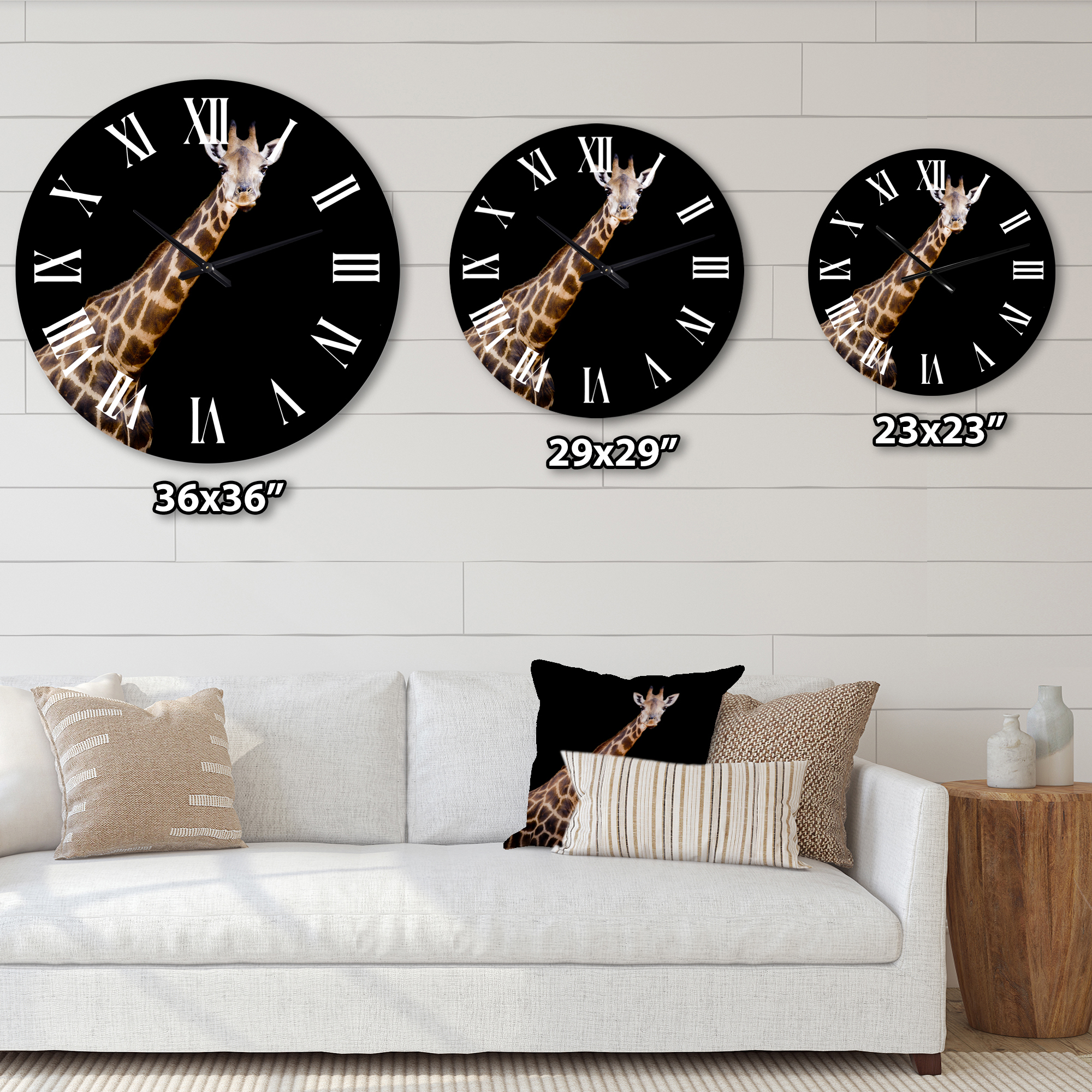 Designart 1 in Farmhouse Wall Clock
