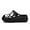 Black, variant on Women's Gardener Platform Clogs Slippers Hight Heels Mules Clog Wedge Sandals Outdoor Beach Shoes
