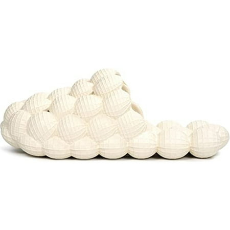

Massage Bubble Slides with charms for Women Men Non-slip Bubble Slippers Soft EVA Golf Ball Slides Cloud Cushion Thick Sole Spa Slides Slippers for Gym Shower Bedroom Home Sandals