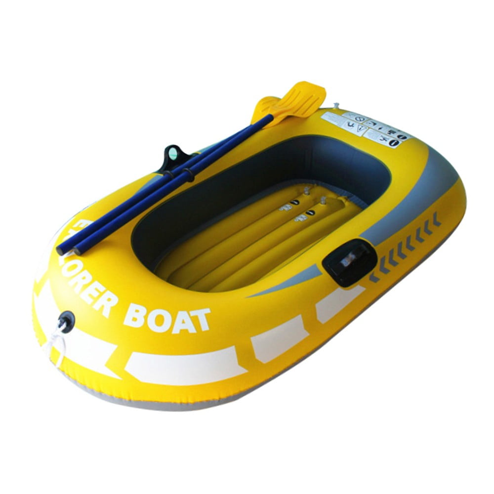 Thick Inflatable Canoe Fishing Boat Portable PVC Kayak with Pump