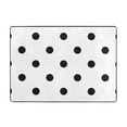 thumbnail image 7 of Area Rugs For Living Room Decor - black polka dots white Soft Anti Slip Throw Washable Rugs 5x7 For Bedroom, Indoor Carpet For Bedroom Living Room 80x58In, 7 of 7