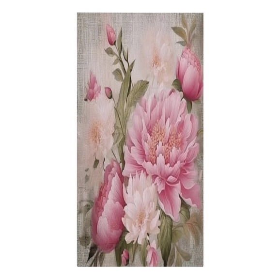 RKSupls Vintage Pink Peony Microfiber Beach Towel Absorbent Compact Towels for Swimming Pool Beach Travel Things for Vacation Essentials Adult Gift,61.4×30.3Inch