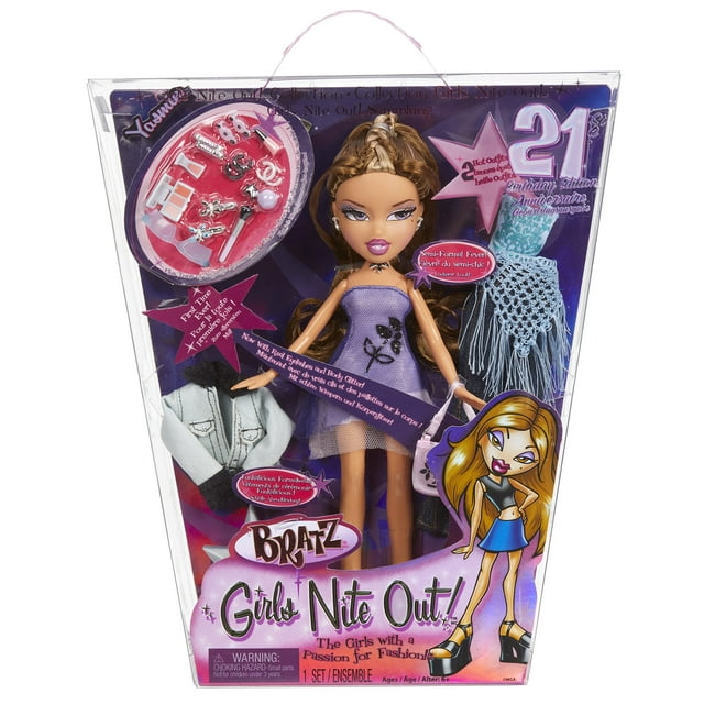 Muñeca de moda Bratz Girls Nite Out para su 21 cumpleaños, Yasmin