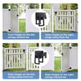 thumbnail image 6 of Heavy Duty Gate , Double Side Gate Latches, Matte Black Fence , Garden Door , Pool Gate, 6 of 7