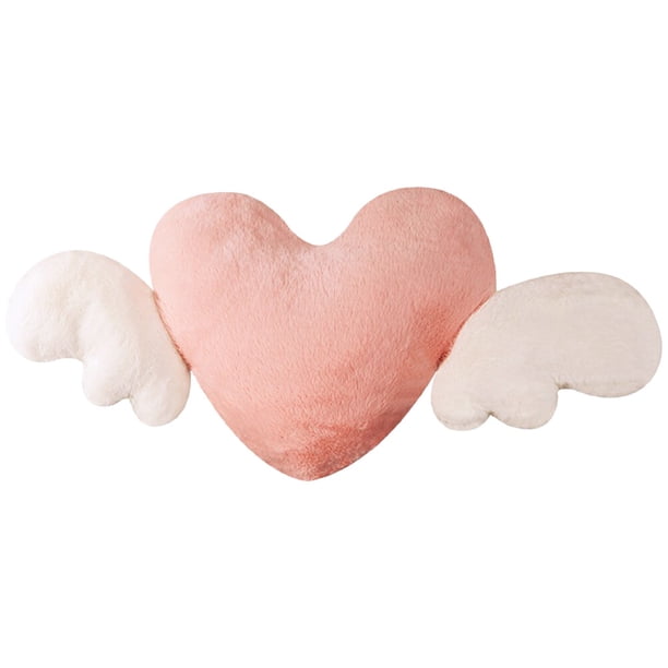 Almohada de peluche con forma de corazón para sofá, regalo para niños