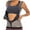 Gray, variant on FUTATA Women's Sauna Tank Top Premium Slimming Workout Vest Sweat Enhancin Polymer Waist Trainer with Zipper for Weight Loss