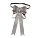 thumbnail image 5 of Pajarita para mujer, ideal para damas y niñas, con lazo ajustable para el cuello de la camisa, ideal para el cuello. Gris, 5 of 9