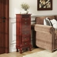 thumbnail image 2 of Costway Jewelry Cabinet Armoire Box Storage Chest Stand Organizer Necklace Wood, 2 of 10