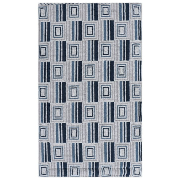 Rugsmith Blue Machine Woven Vega Anti-Fatigue Kitchen Mat, 20" x 36"