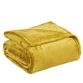 thumbnail image 5 of Home Soft Things Solid Flannel Fleece Blanket, Luxury Soft Cozy Fluffy Blanket - Golden Spice - Twin (60" x 90"), 5 of 8
