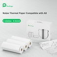 thumbnail image 2 of PeriPage Papier Thermique pour Notes Papier Thermique Compatible avec Imprimante PeriPage A9 77*30mm (3 Rouleaux), 2 of 5