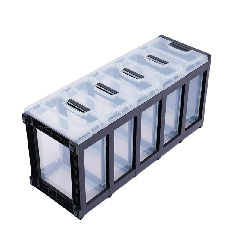 PP Plastic Storage Cabinet 5 Drawers Stackable Clothes Storage Box Organizer