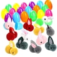 thumbnail image 1 of 24 Piezas Huevos de Pascua Rellenables con Conejitos de Pascua Conejos de Peluche Mini Animales de Peluche, 1 of 6