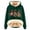 A-Dark Green2114, variant on Wxolcjlv Women's Christmas Print Hoodie Lined Casual Streetwear Hooded Sweatshirts